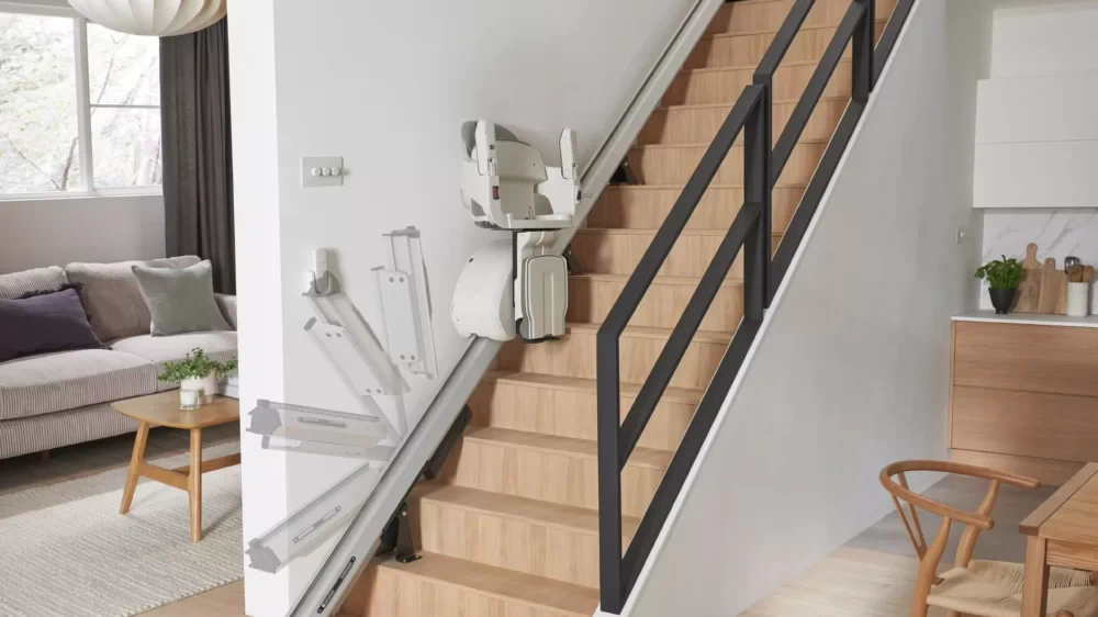 HomeGlide optional hinged rail system