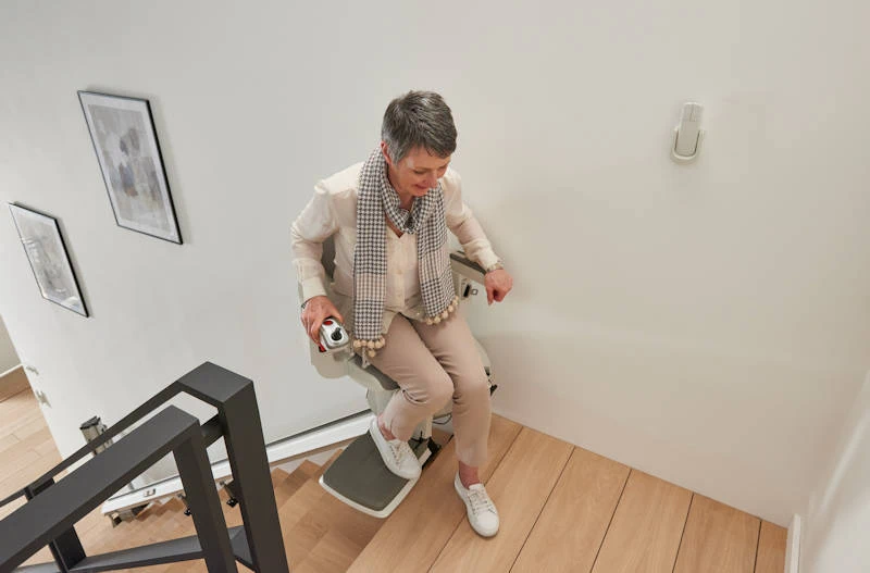 Access HomeGlide at the top of the Stairs