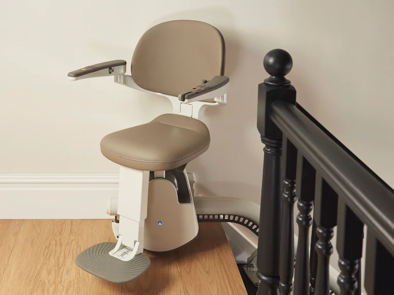 Flow X straight stairlift ergonomic comfort features