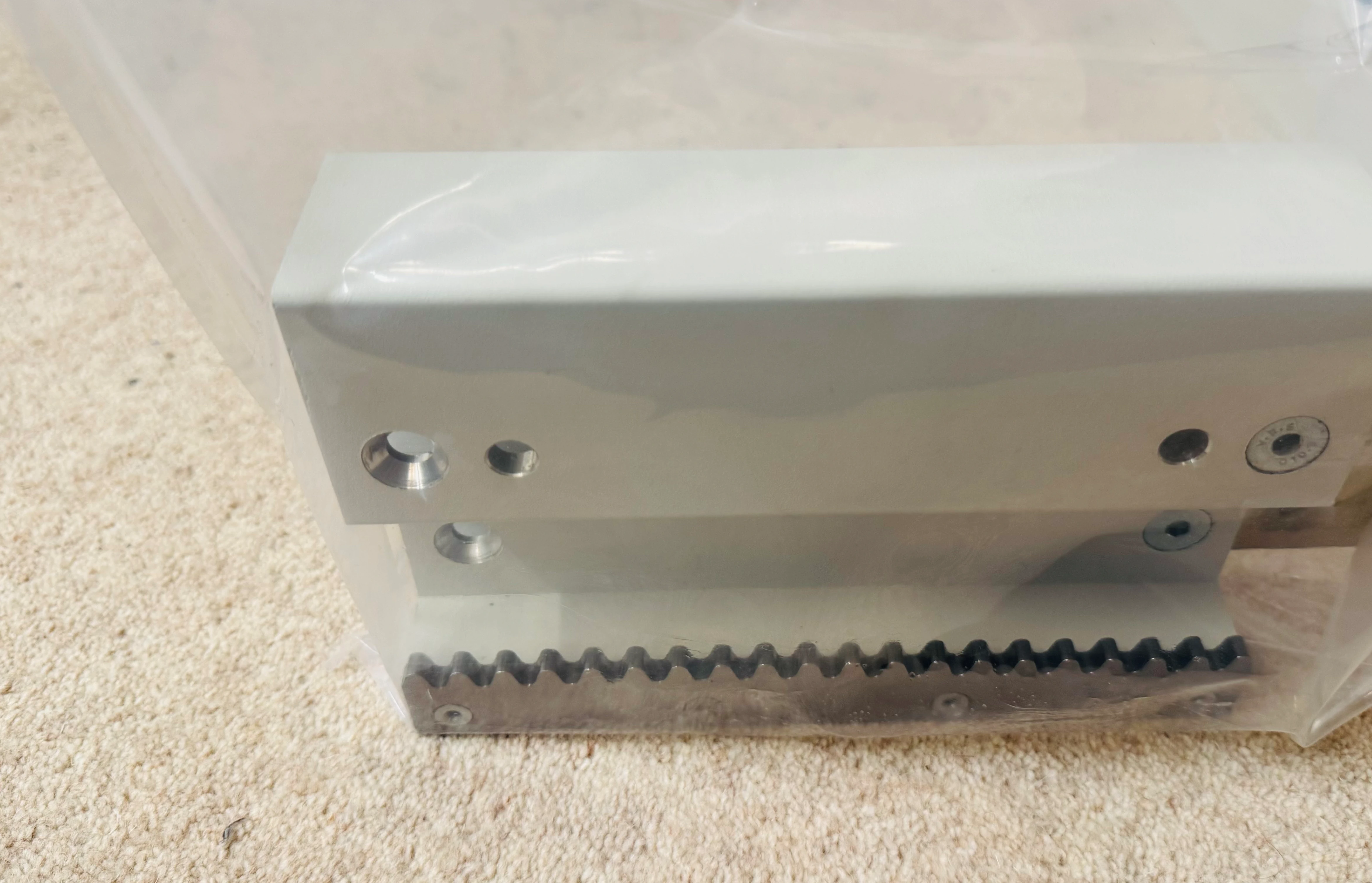 Acorn stairl lift rail compenet sanitised, cleaned and packed ready for delivery