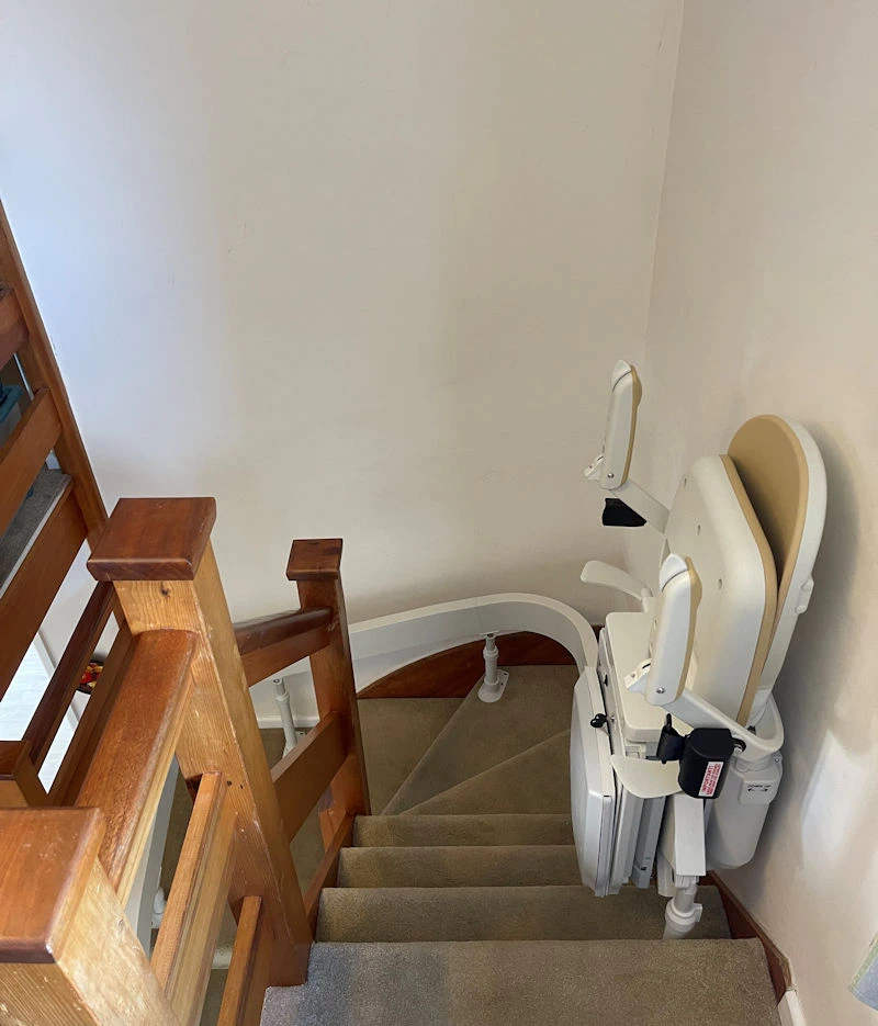 Curved stairlift rental from £1,695